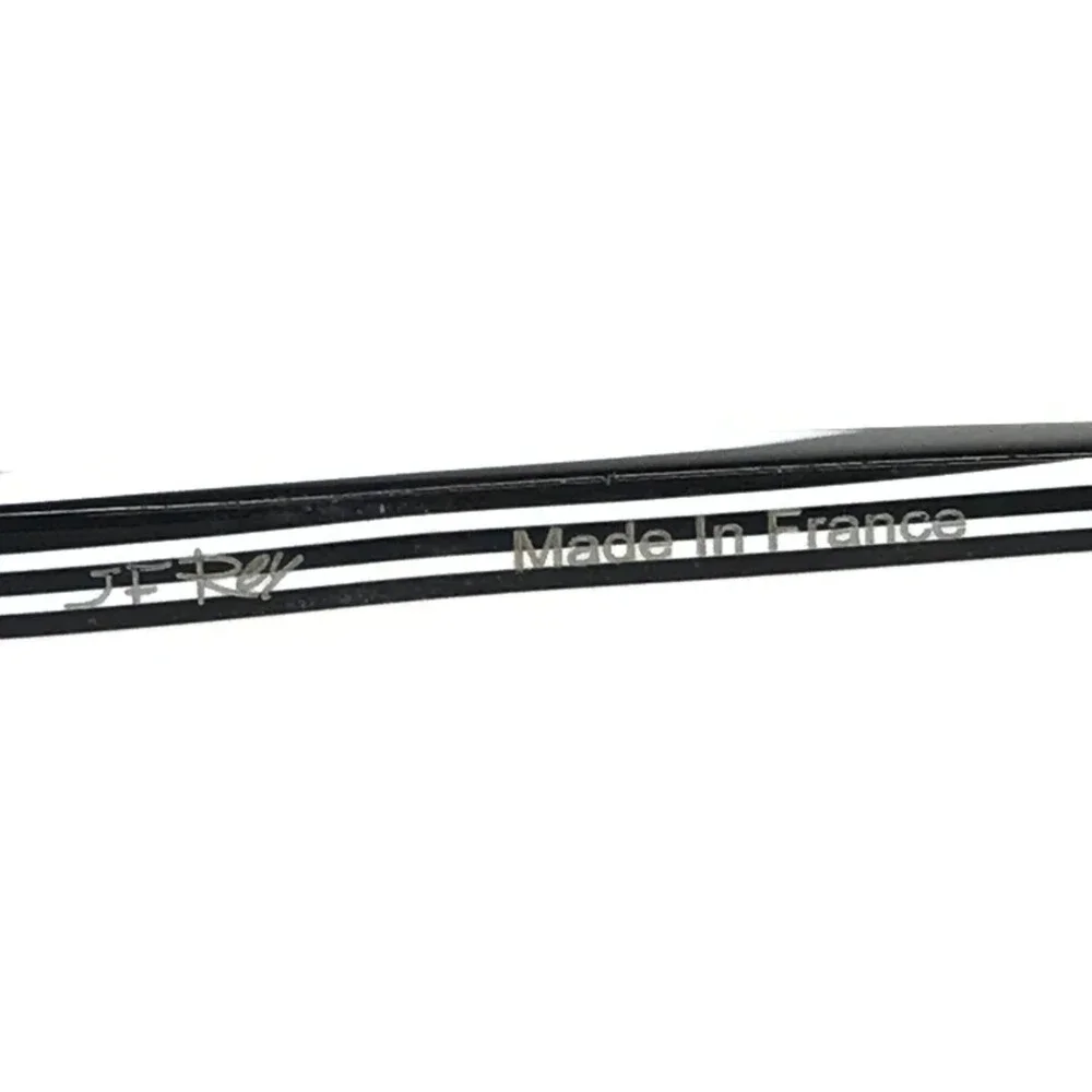 J. F. Rey Eyeglasses Frames JF2964 0030 Black White Red Square 51-19-140